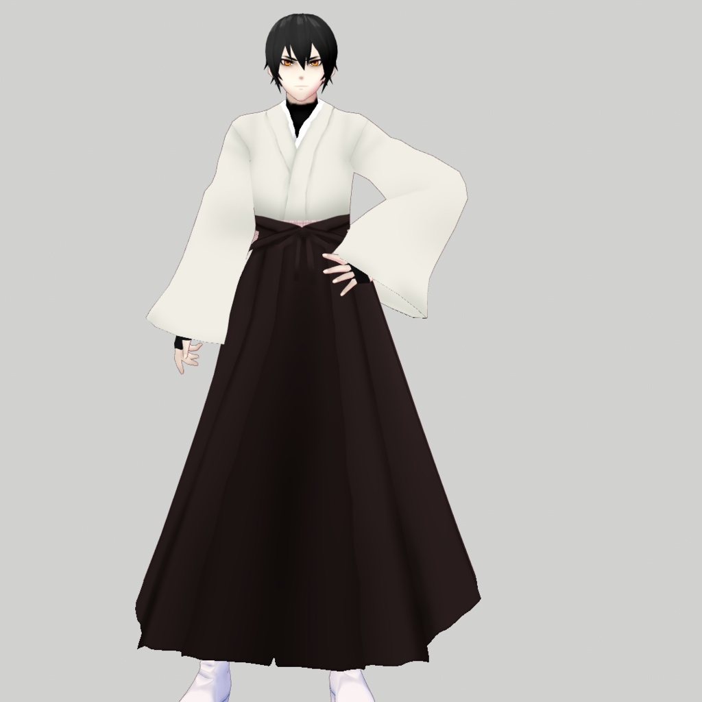 【VRoidβ】和色袴セット【和服テクスチャ】
