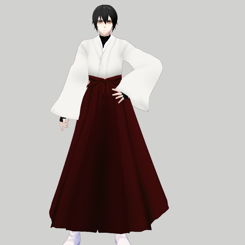 【VRoidβ】和色袴セット【和服テクスチャ】