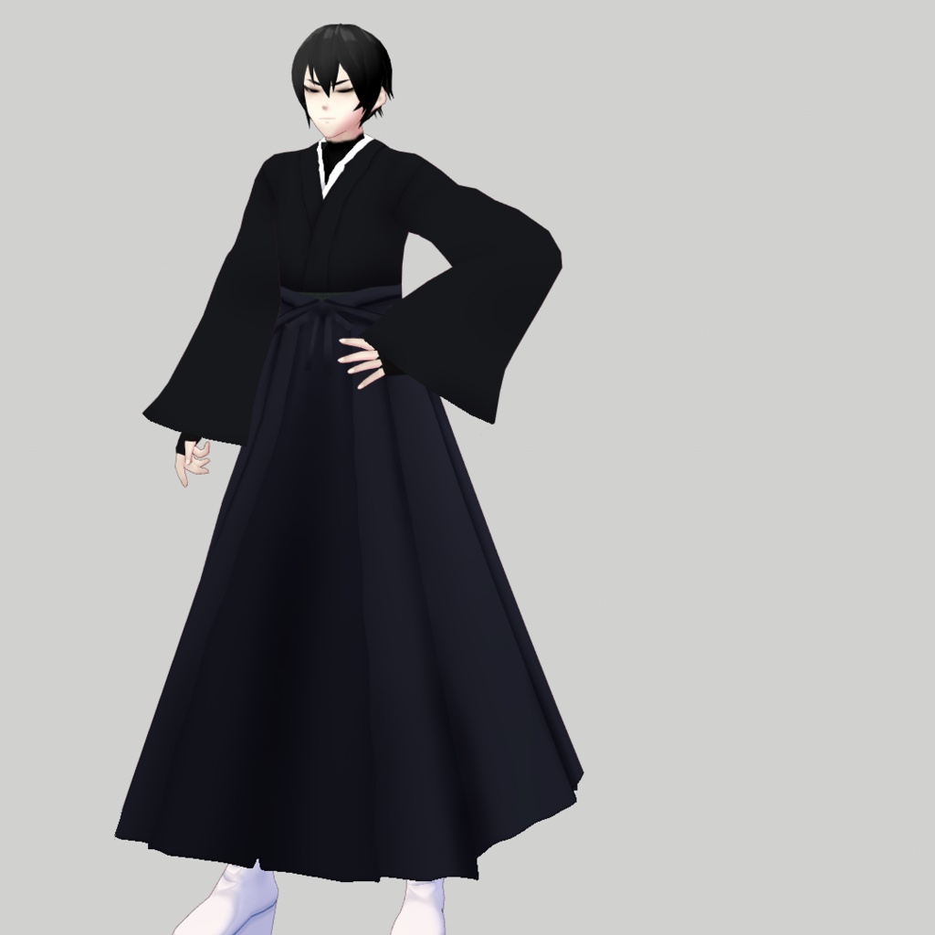 【VRoidβ】和色袴セット【和服テクスチャ】