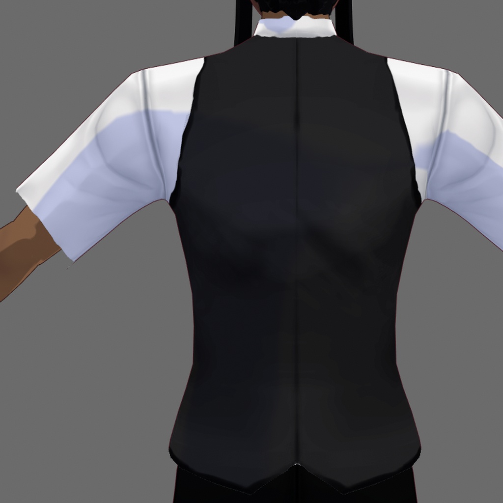 【VRoidβ】半袖アラベスクベスト【無料版あり】