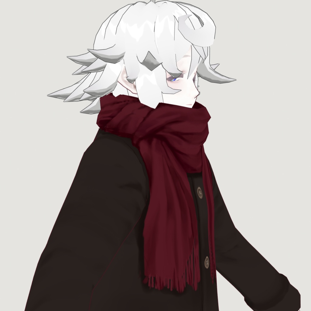 【VRoidβ】シンプルストールコート【男女両用】