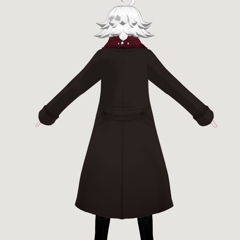 【VRoidβ】シンプルストールコート【男女両用】