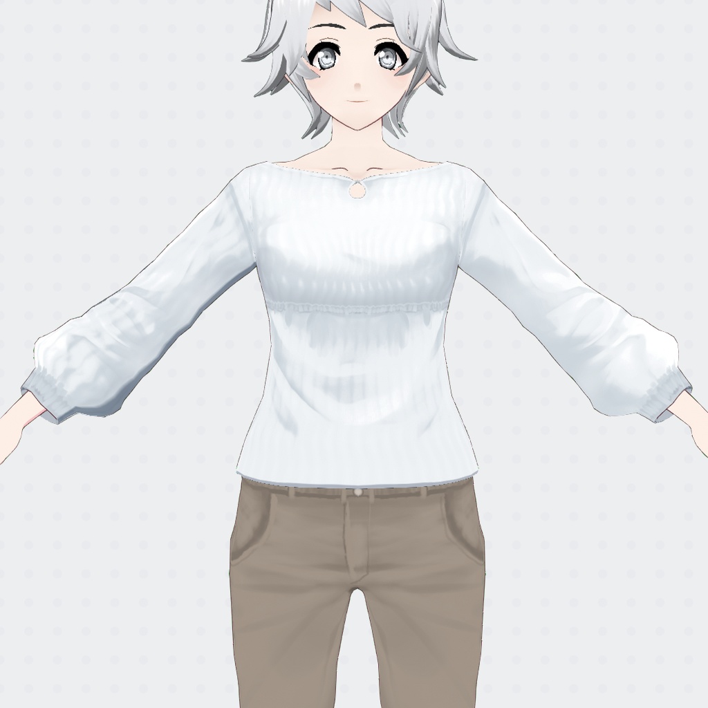 【VRoidβ】ティアドロッププルオーバー【女性用】