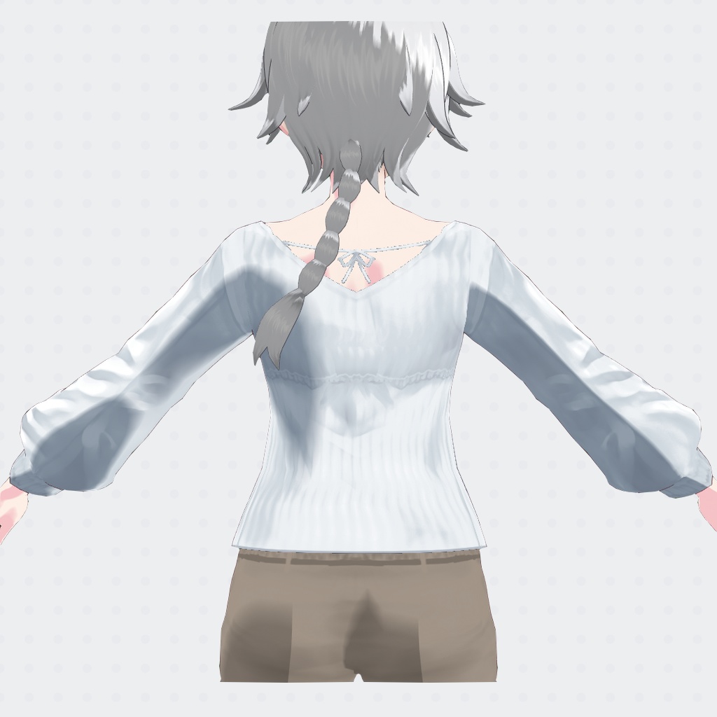 【VRoidβ】ティアドロッププルオーバー【女性用】