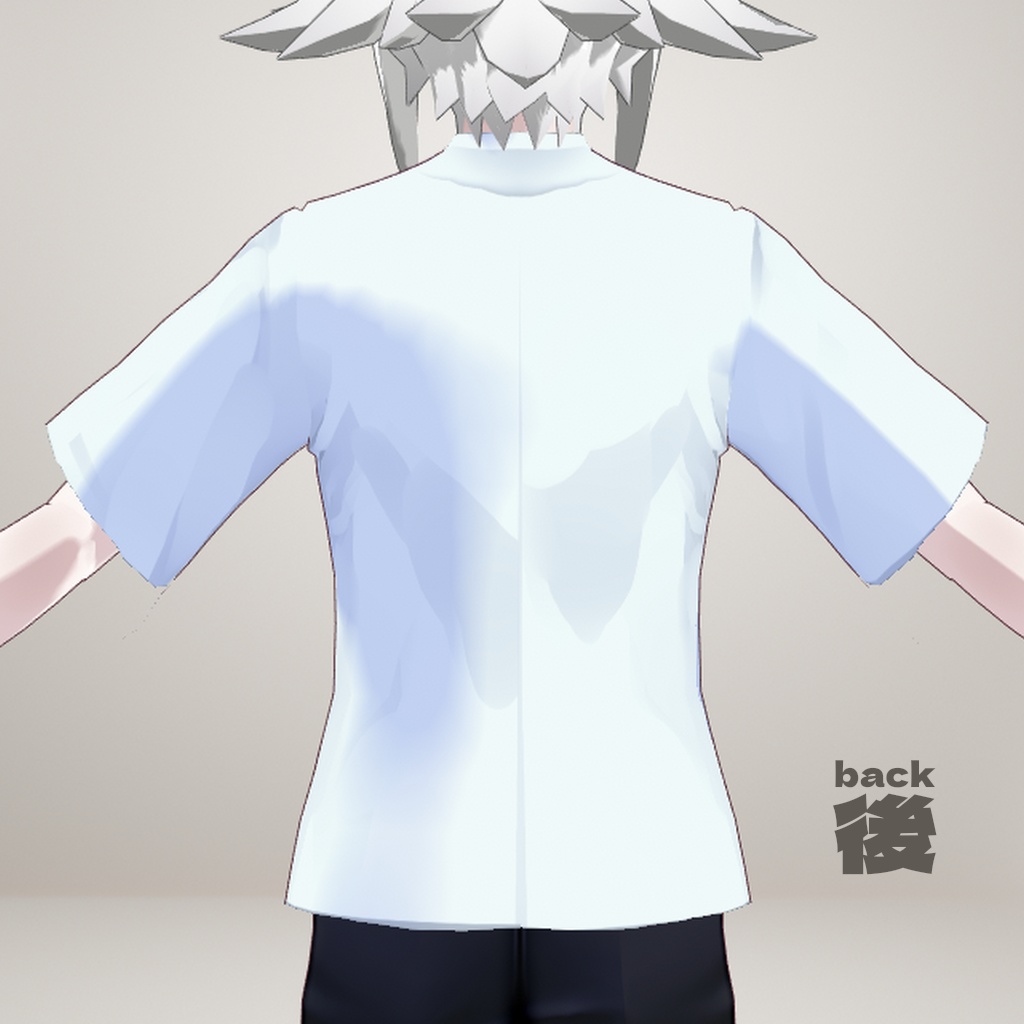 【VRoidβ】シンプル夏シャツ/Simple summer shirt【男女両用】