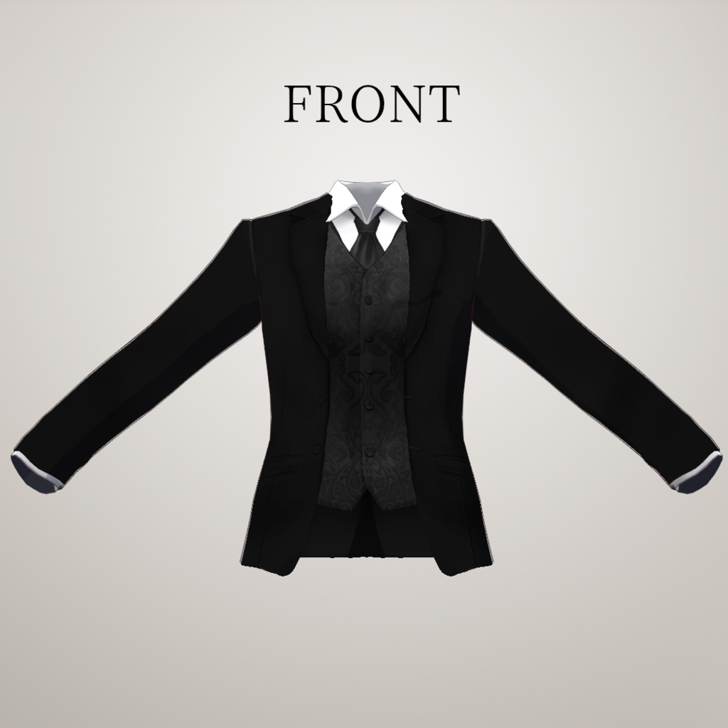 【VRoid1.0.0】正式版アラベスクベスト・重ね着ジャケット/ArabesqueVest+SuitJacket