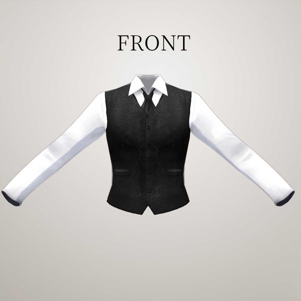 【VRoid1.0.0】正式版アラベスクベスト・重ね着ジャケット/ArabesqueVest+SuitJacket