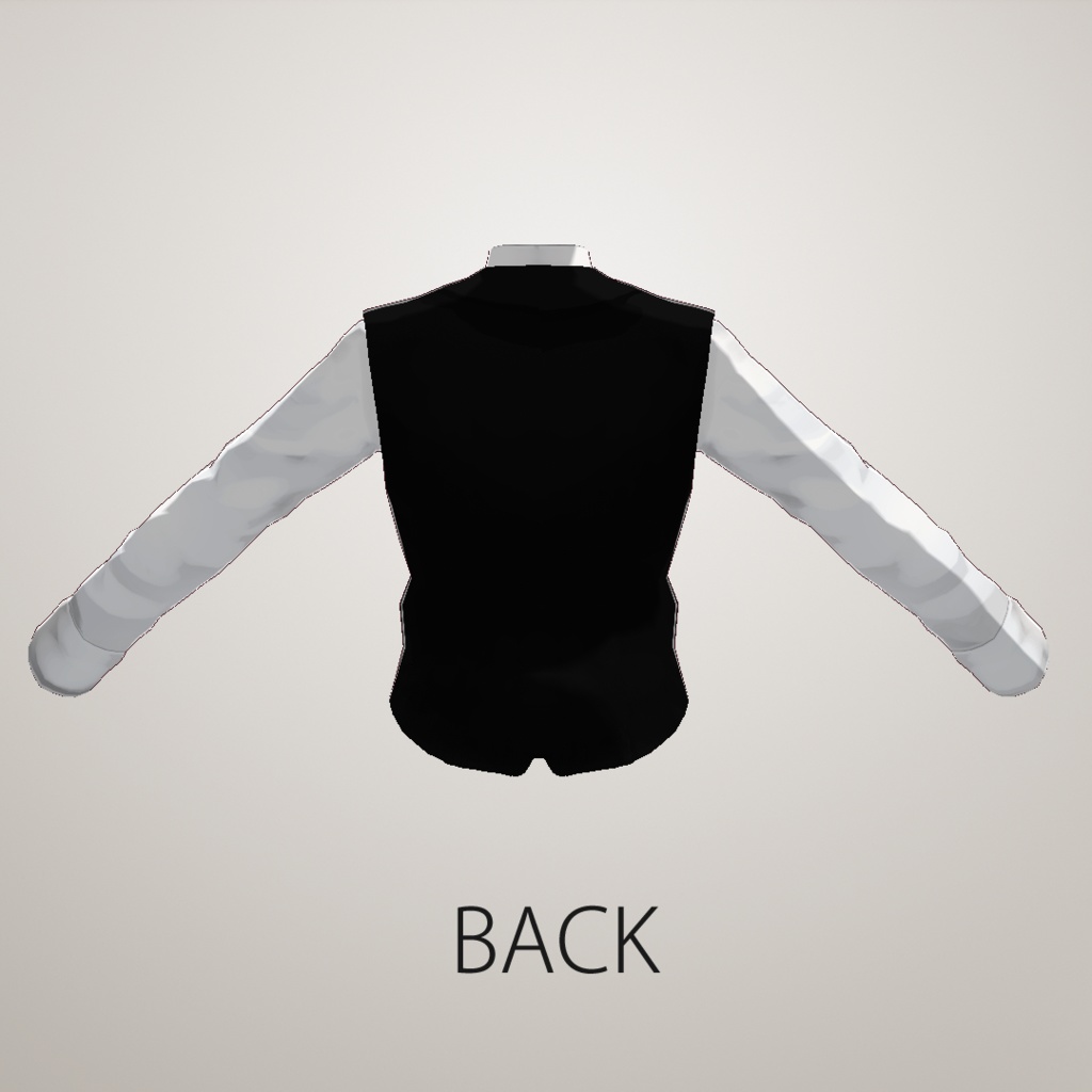 【VRoid正式版】ベストサスペンダーシャツセット【カスタムアイテムデータ】