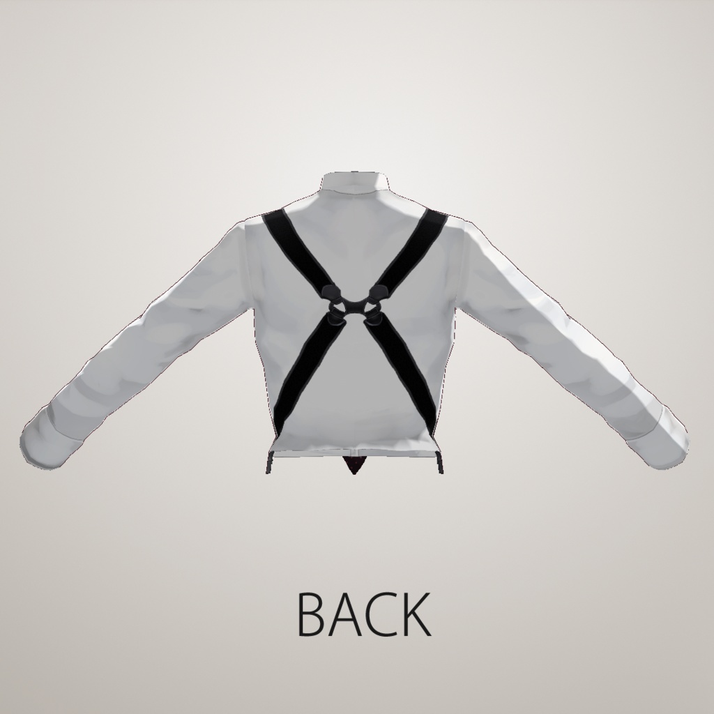 【VRoid正式版】ベストサスペンダーシャツセット【カスタムアイテムデータ】