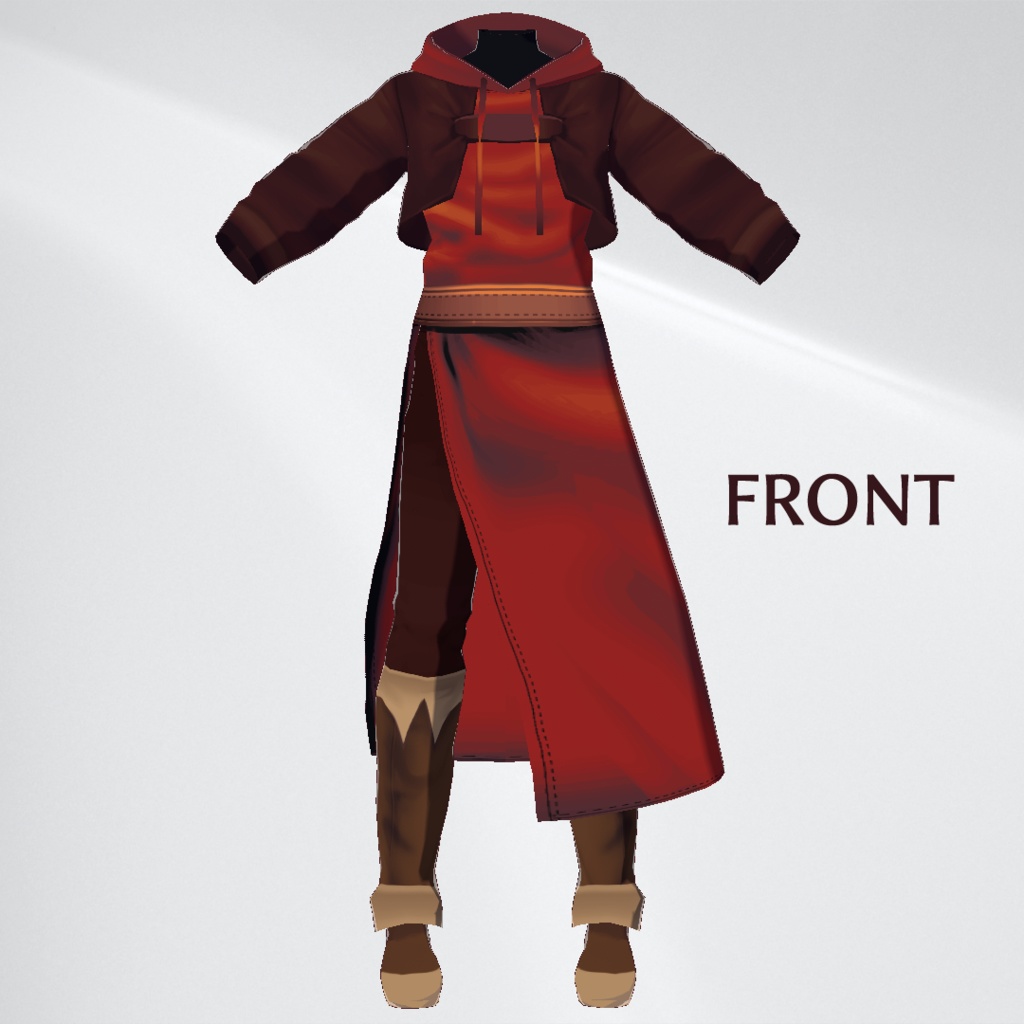 【VRoid正式版】ワンダラーローブ【カラバリ有】