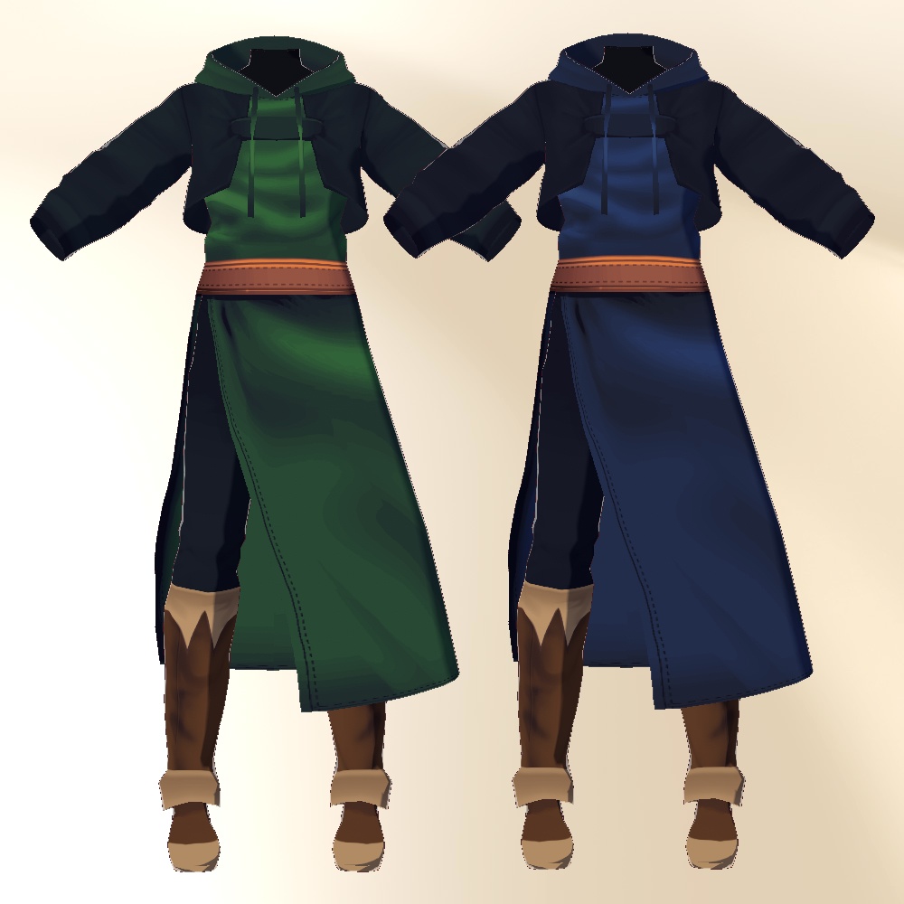 【VRoid正式版】ワンダラーローブ【カラバリ有】