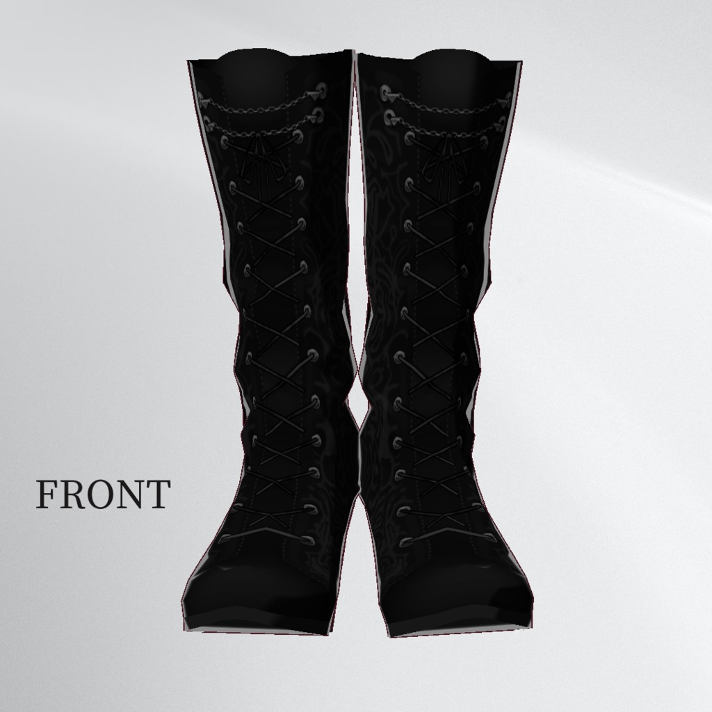 【VRoid1.8.0~】アラベスクブーツ【カラバリ有り】