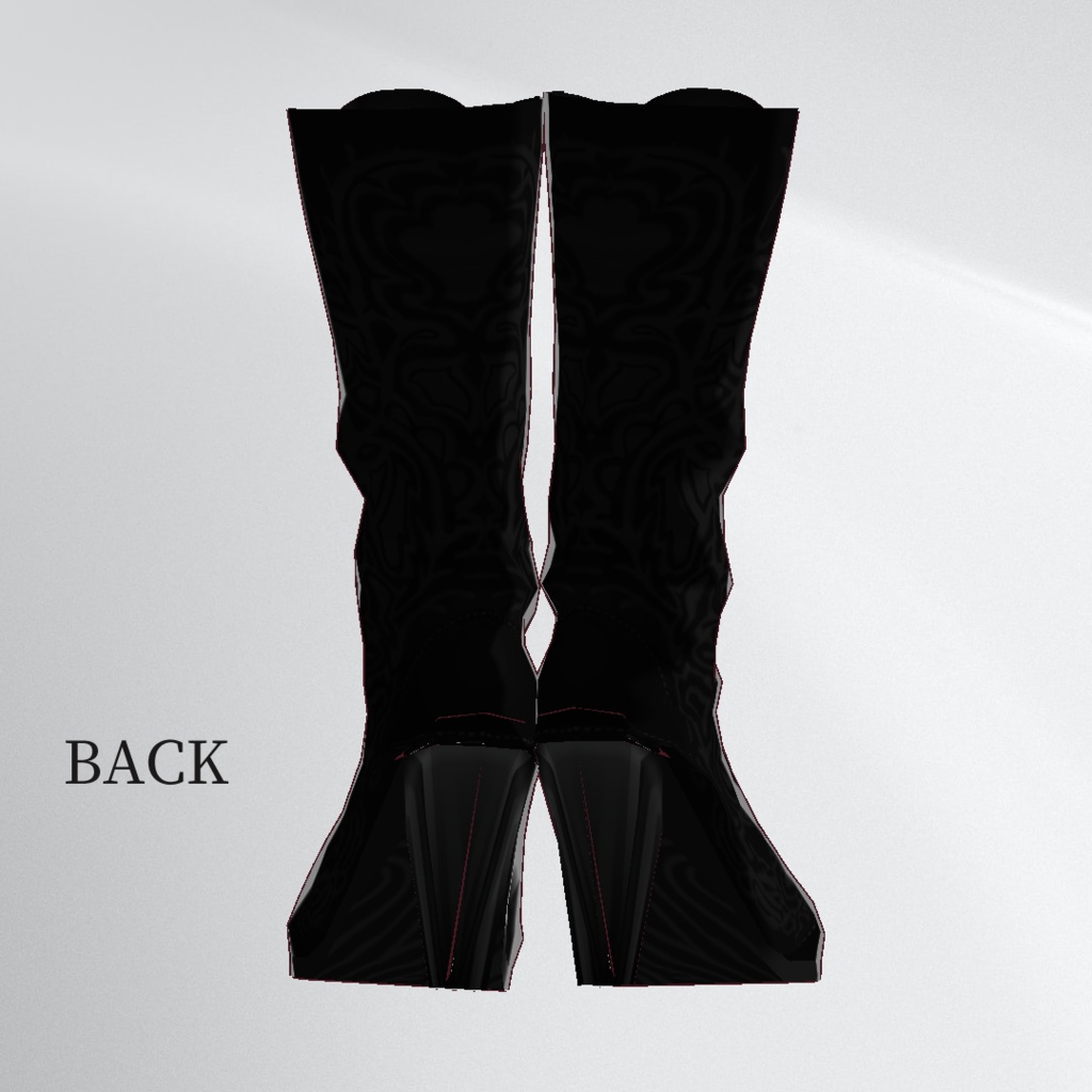 【VRoid1.8.0~】アラベスクブーツ【カラバリ有り】