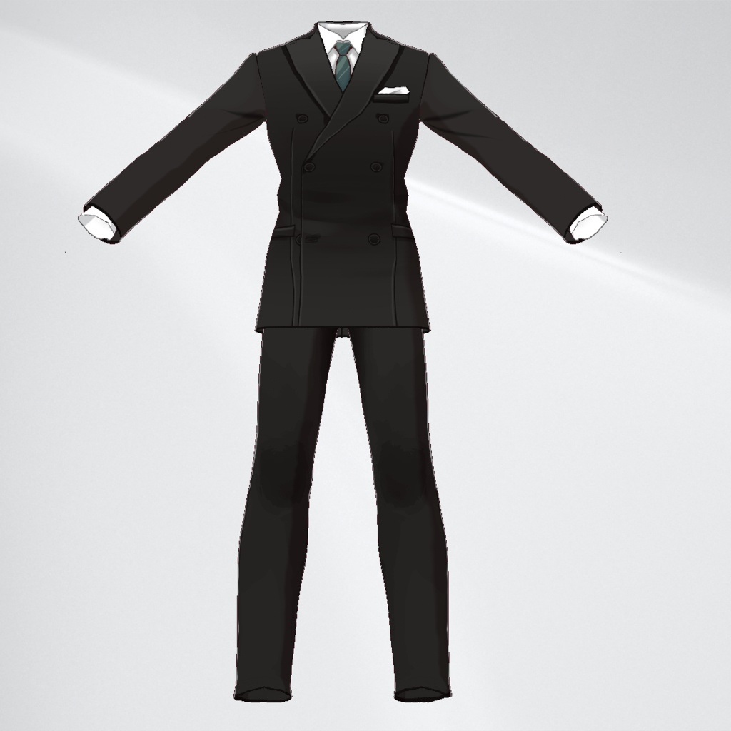 【VRoid1.19.0】ダブルスーツセット【カラバリ有】