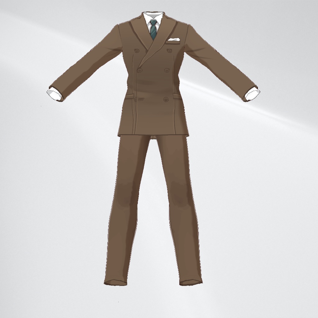 【VRoid1.19.0】ダブルスーツセット【カラバリ有】