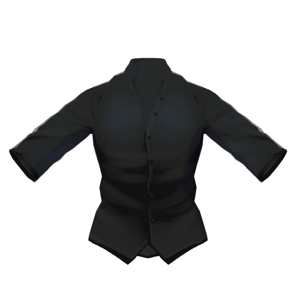 【VRoid1.21.0】胸開きシャツ【カラバリ有】