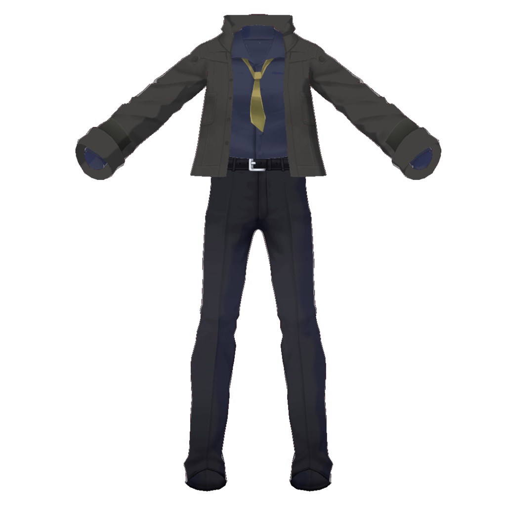 【VRoid1.28.1】少年探偵セット【カスタムアイテム】