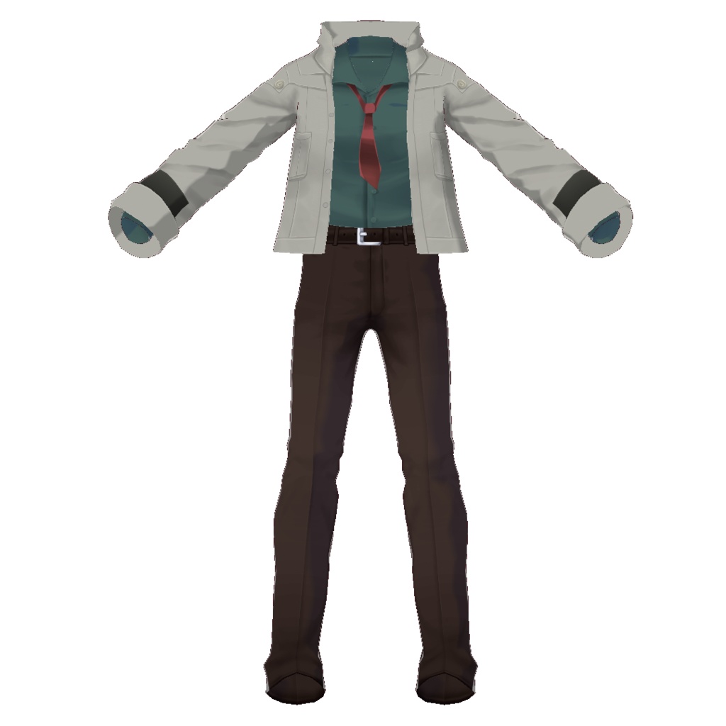 【VRoid1.28.1】少年探偵セット【カスタムアイテム】