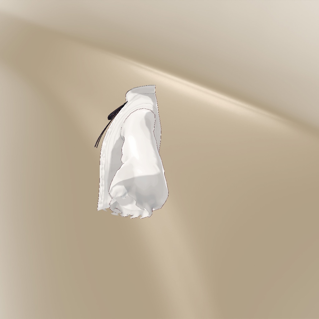 【VRoid】フリルブラウスとリボンタイ【1.29.1】