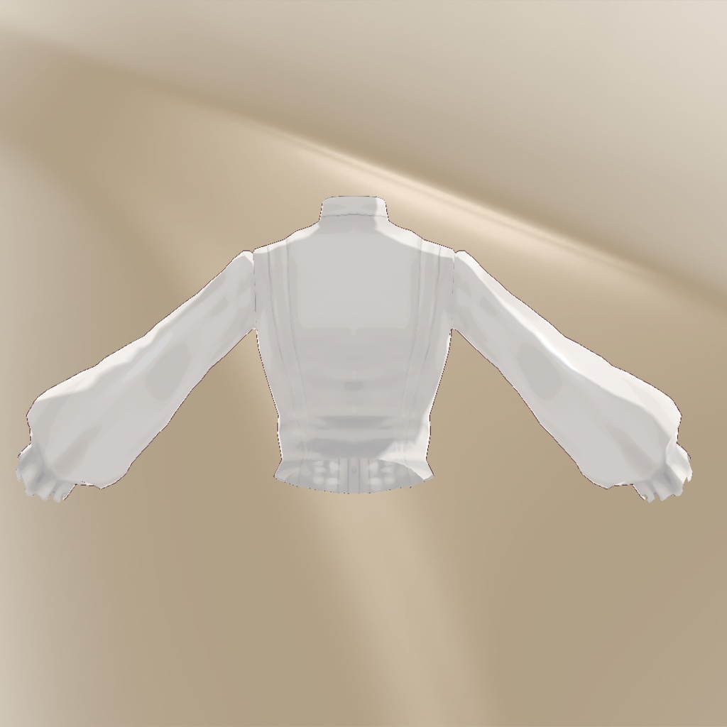 【VRoid】フリルブラウスとリボンタイ【1.29.1】