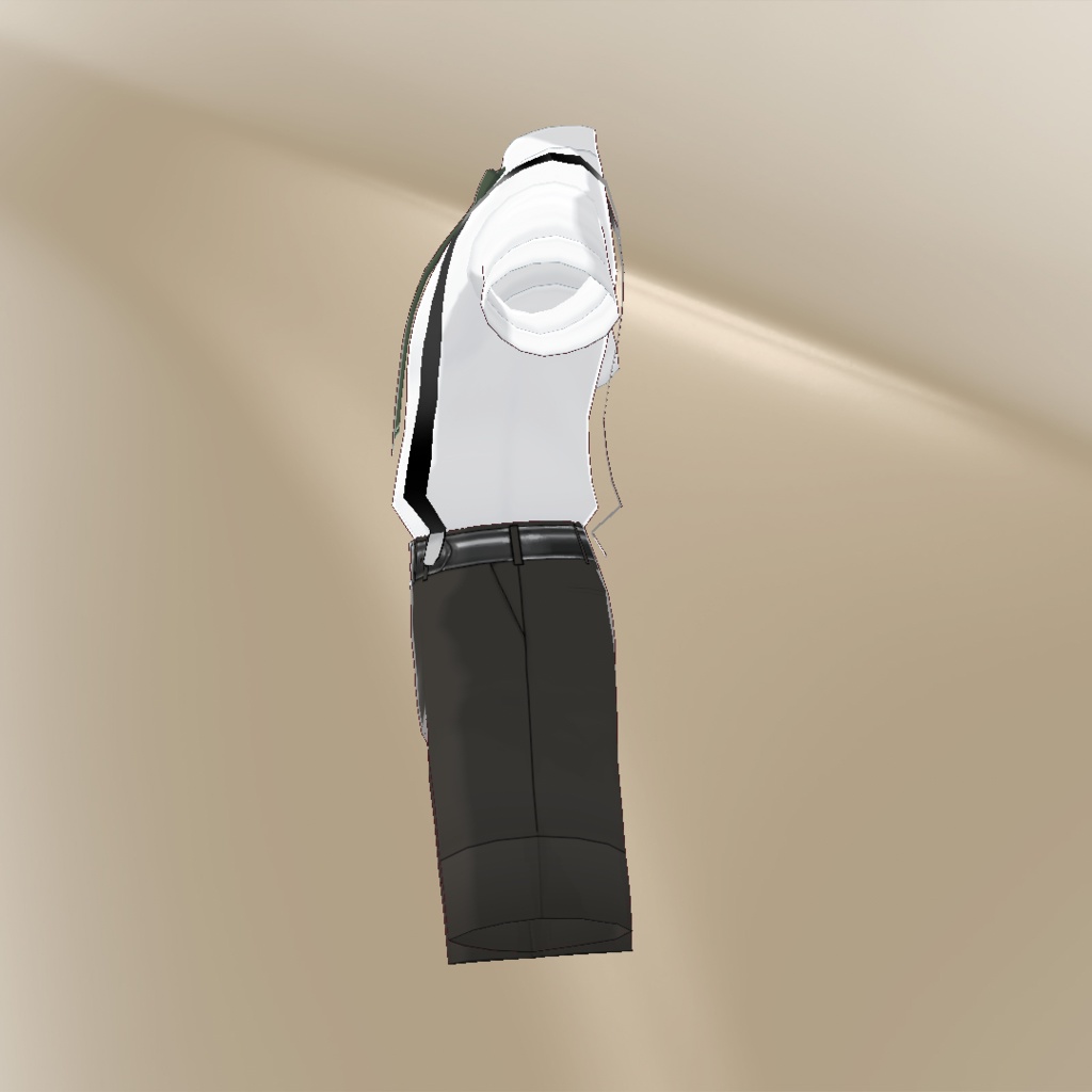 【VRoid2.1.0】半袖Y字サスペンダー【男女兼用】