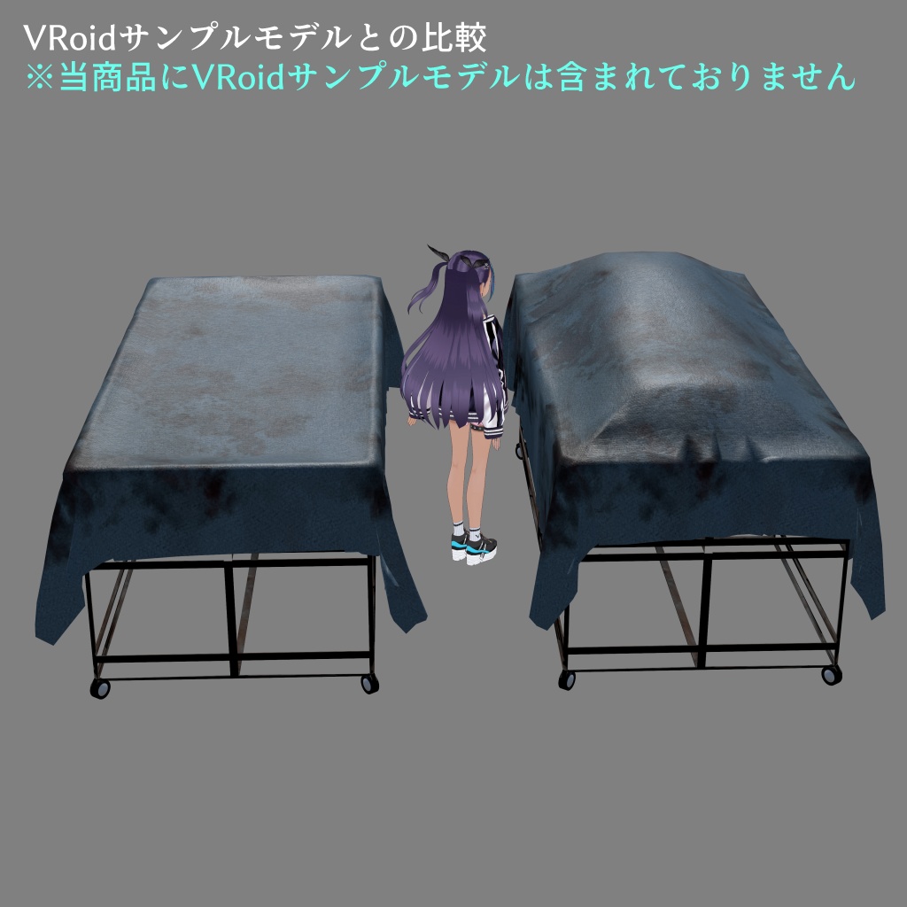 ホラーな遺体搬送用担架3Dモデル Tdot0 Horror Stretcher