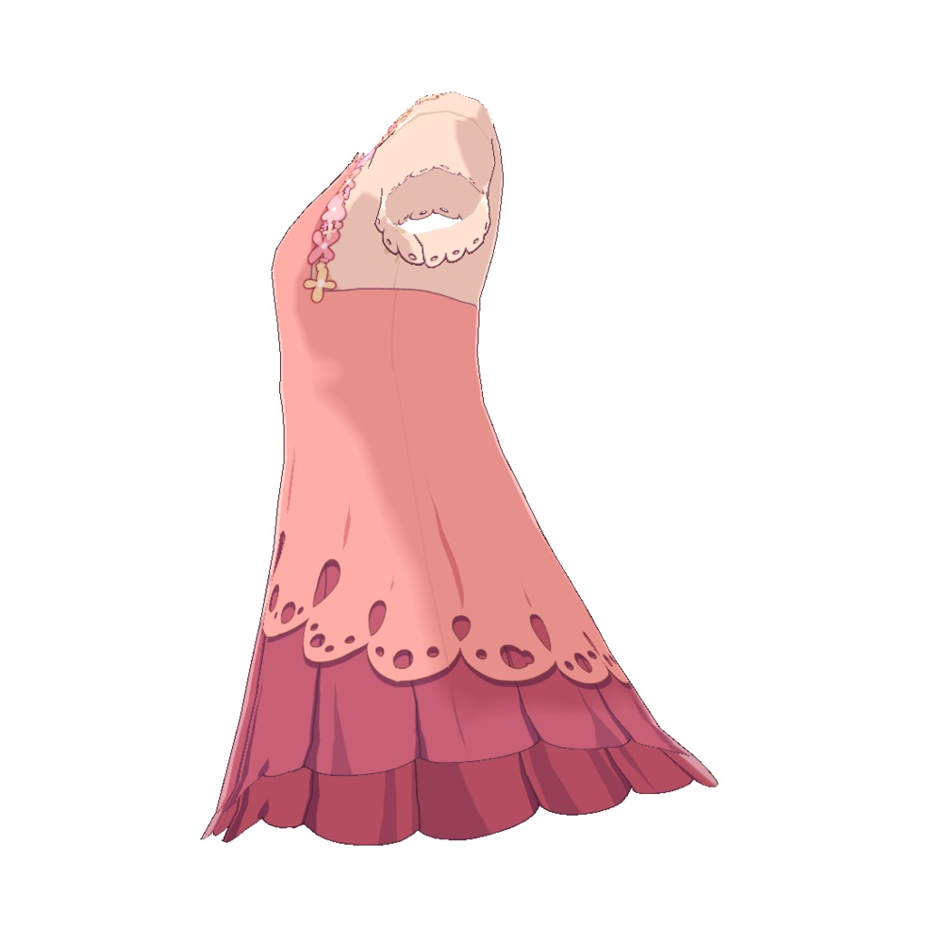 【VRoid】花ワンピセット