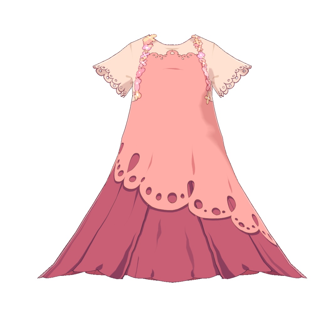 【VRoid】花ワンピセット