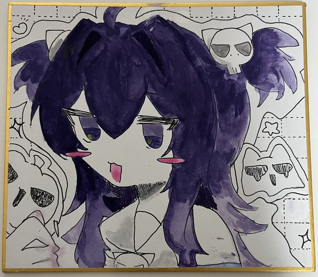 よつぐちゃん手描き色紙⚠️まだ買わないでください