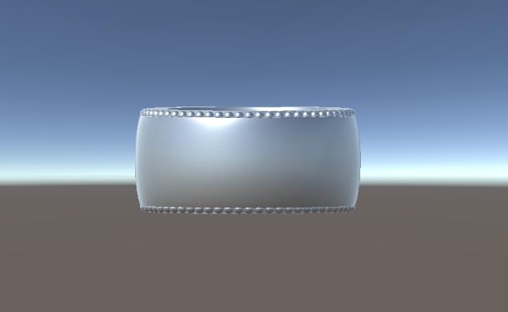 魚々子桜刻印指輪