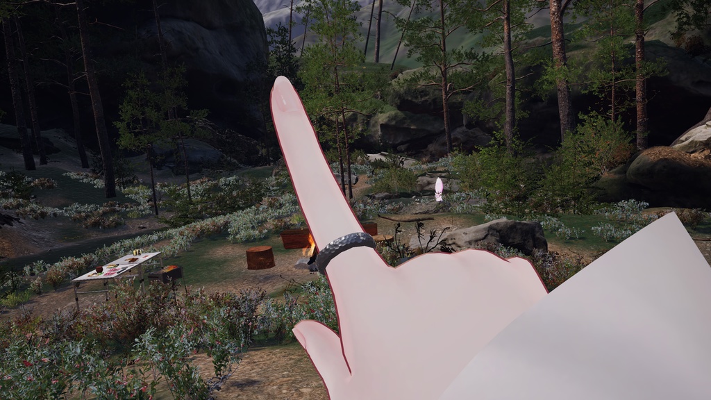 【VRC向けデータ付属】925銀製 鍛造鎚目リング