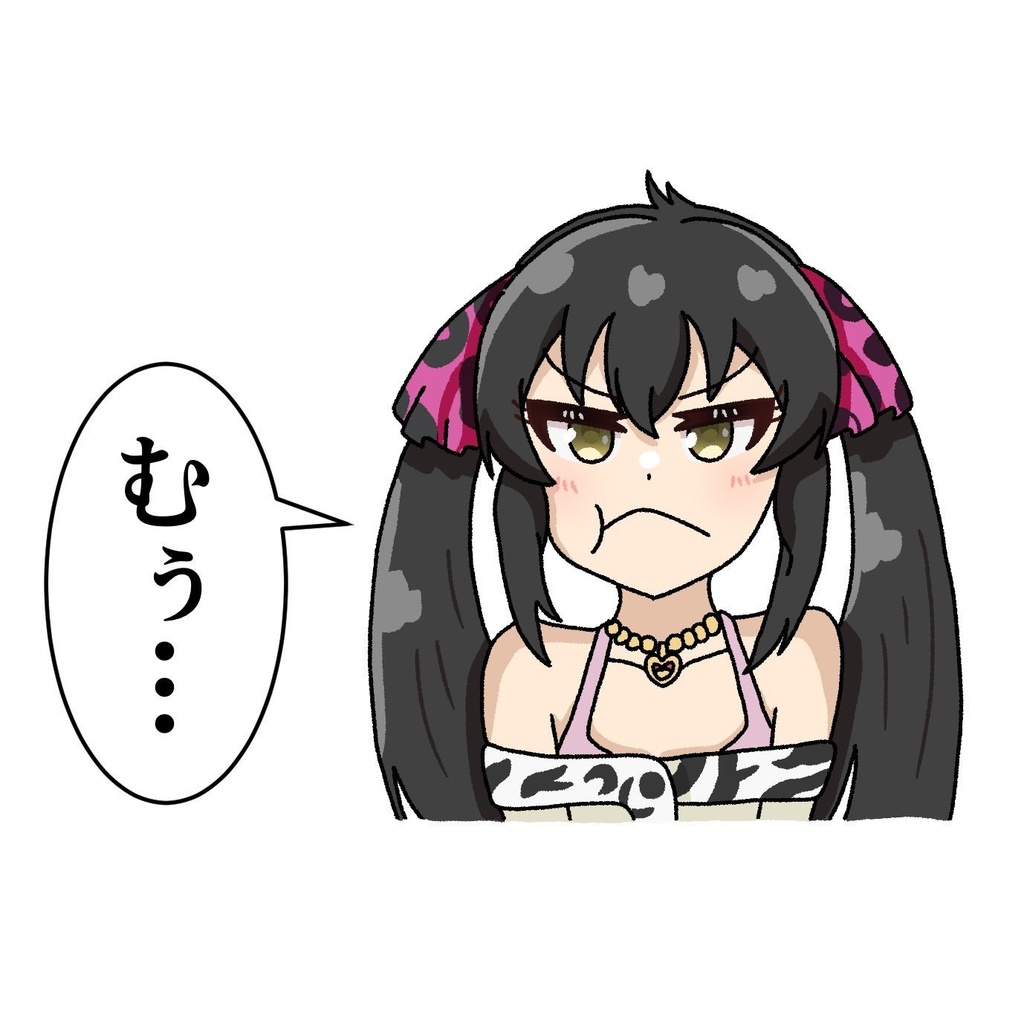 セリフアクスタ　むくれる梨沙