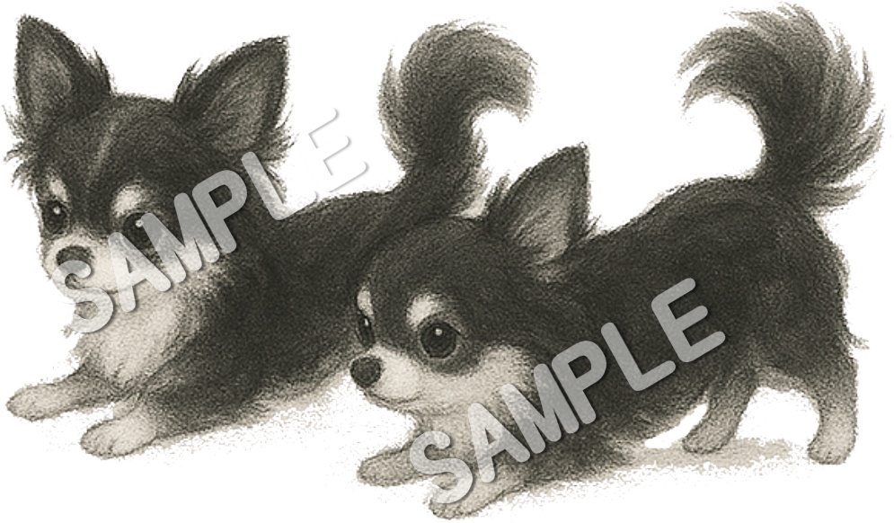 可愛いチワワのClipArt 10点