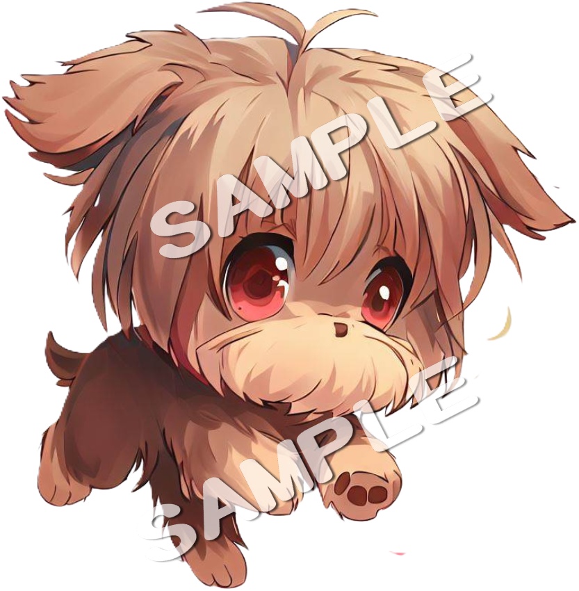 アニメ調ヨークシャーテリアのClipArt 12点