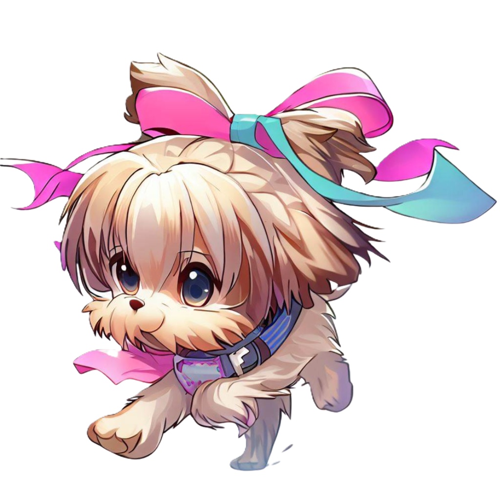 アニメ調ヨークシャーテリアのClipArt 12点