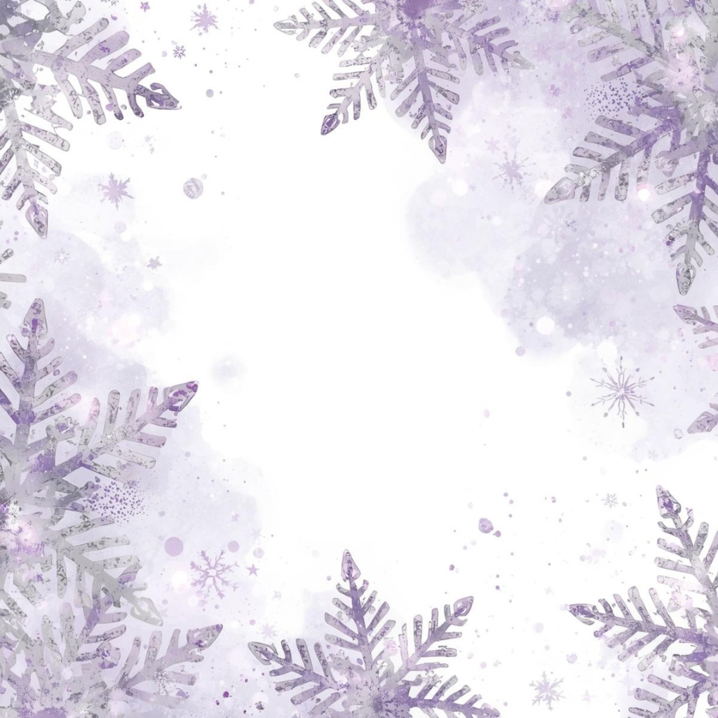 紫系のクリスマスClipArt10点