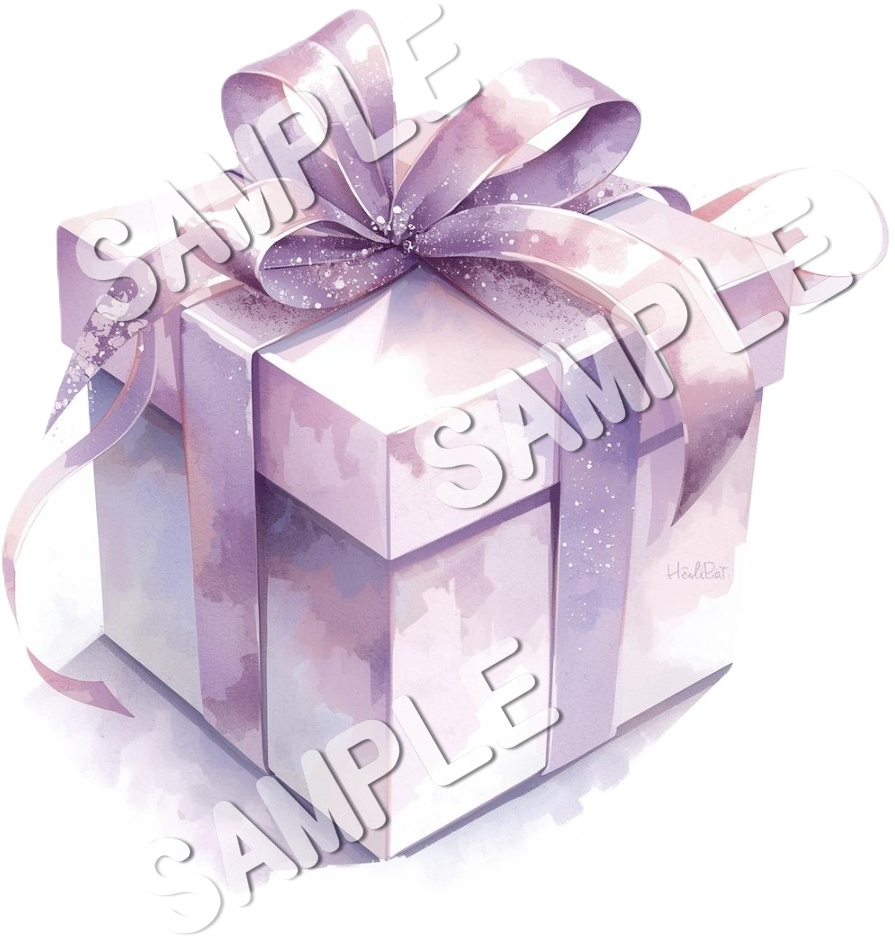 紫系のクリスマスClipArt10点