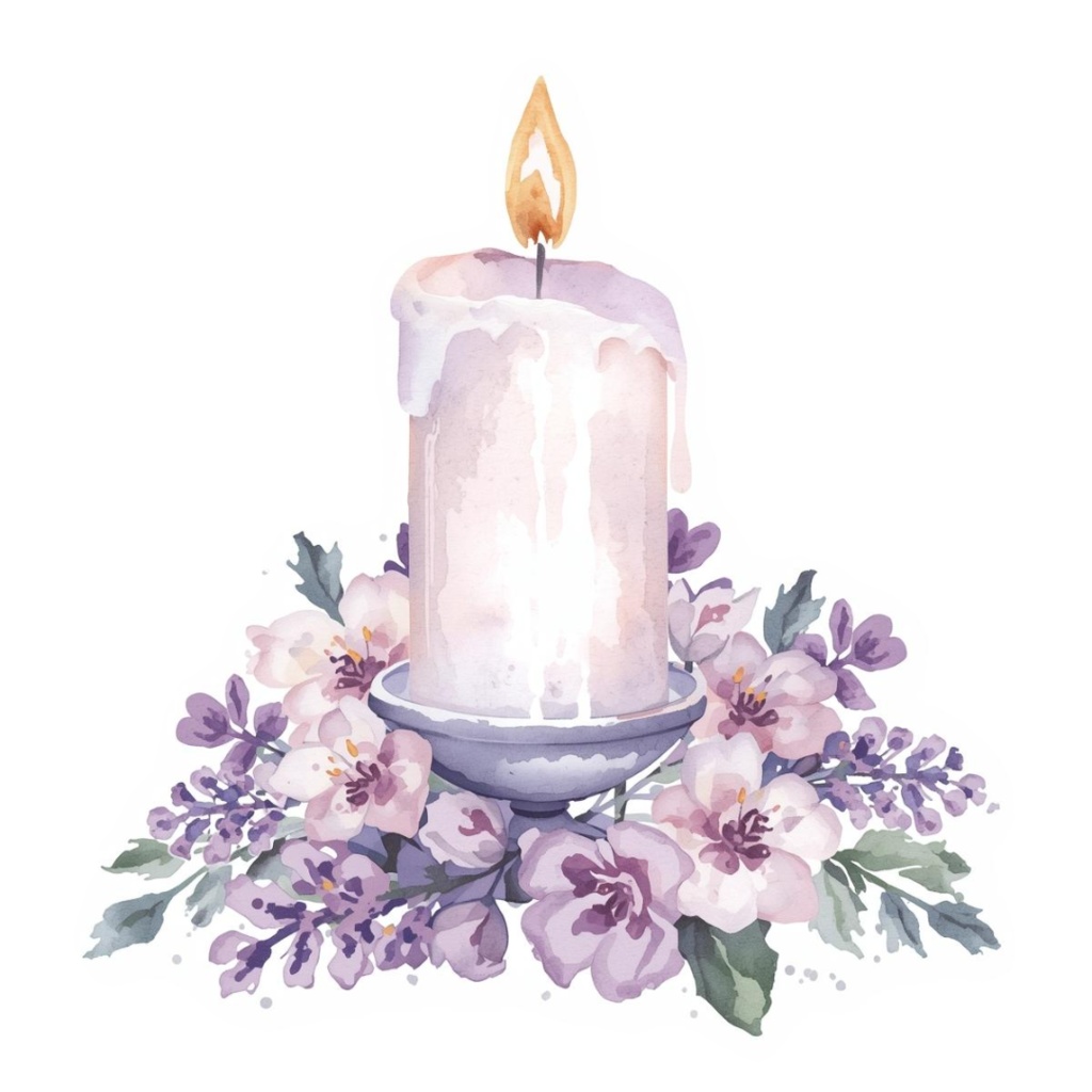 紫系のクリスマスClipArt10点