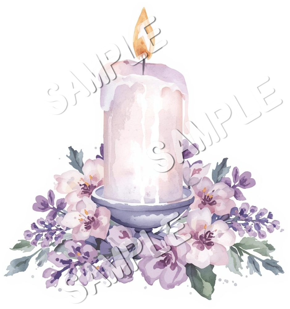 紫系のクリスマスClipArt10点