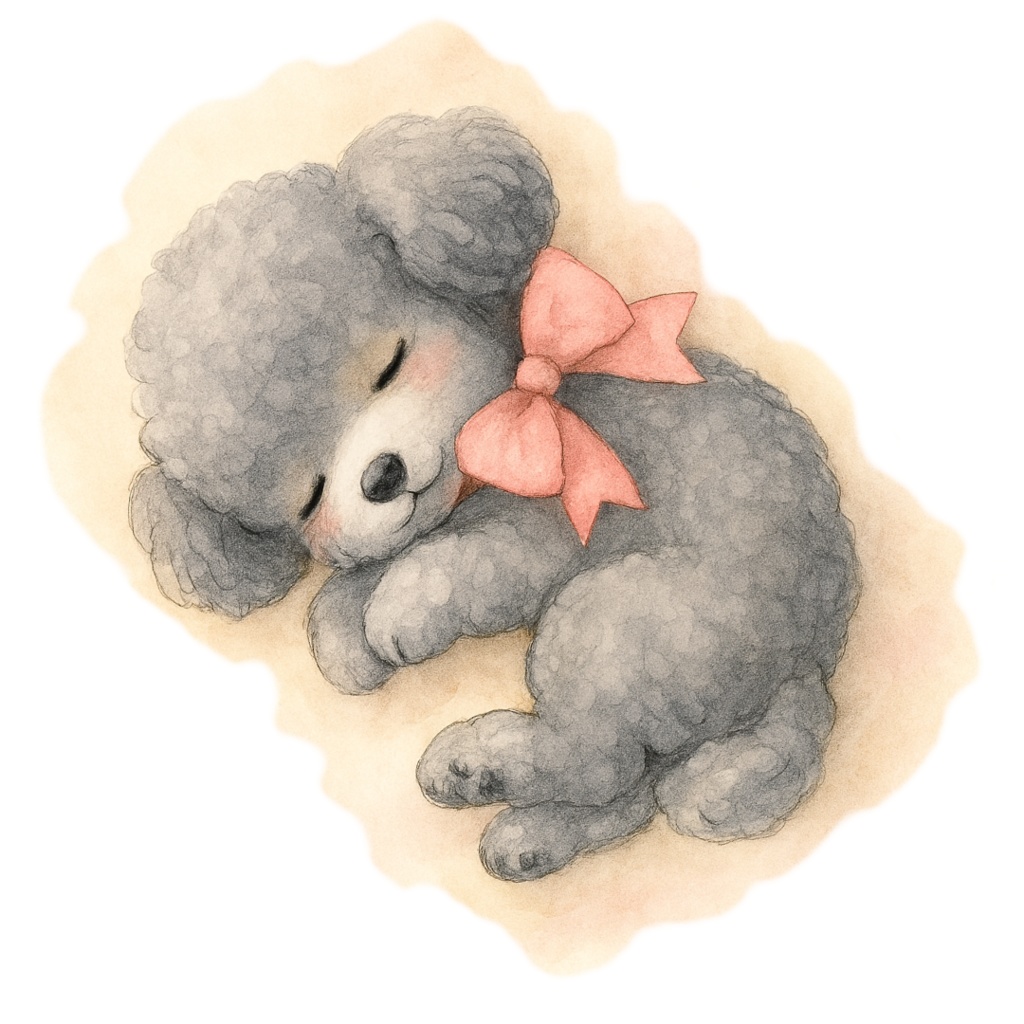 ふわもこトイプードルのClipArt 12点