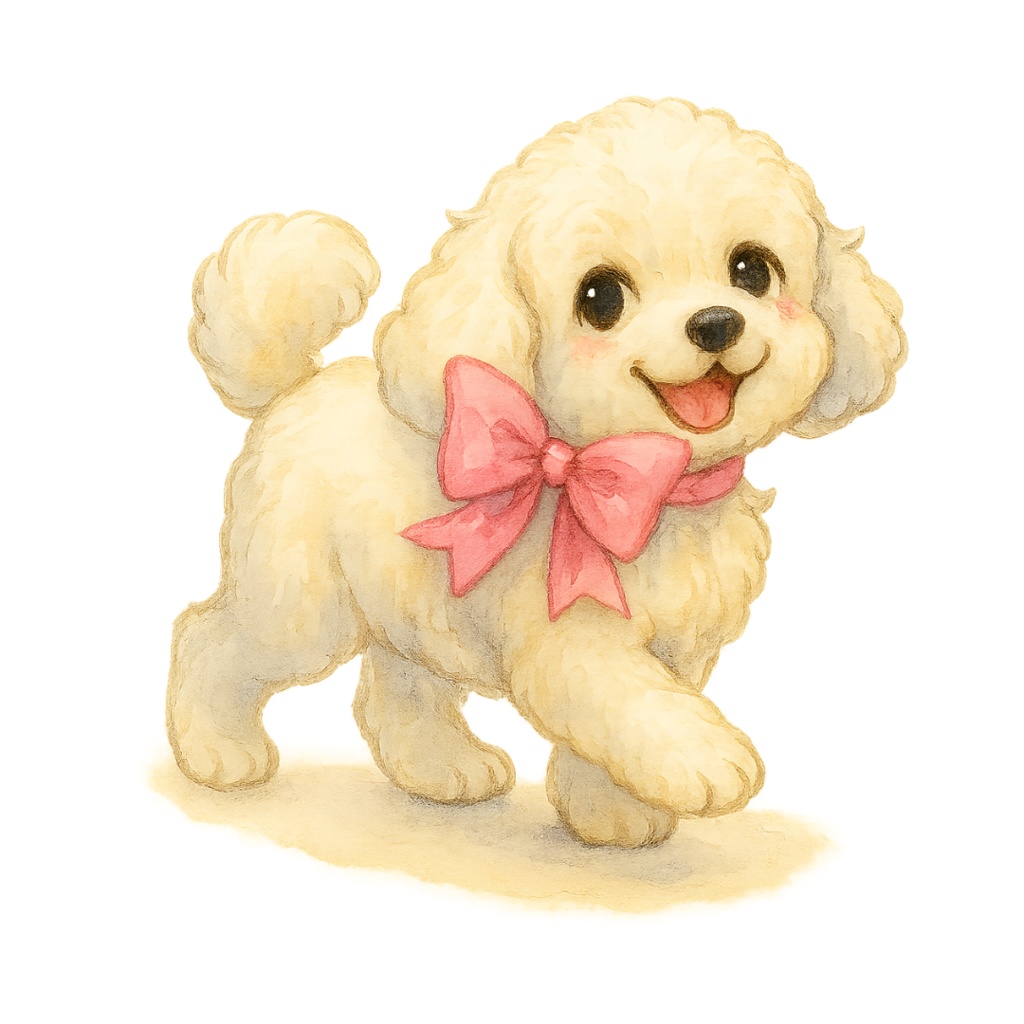 ふわもこトイプードルのClipArt 12点