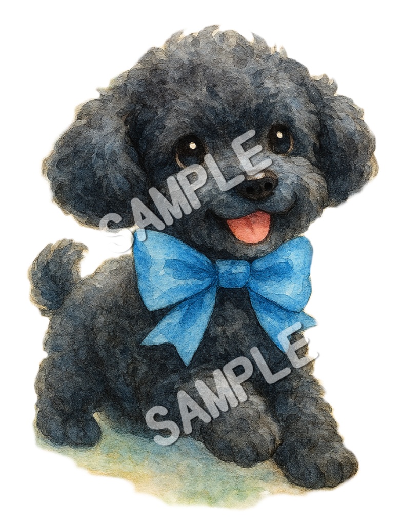 ふわもこトイプードルのClipArt 12点