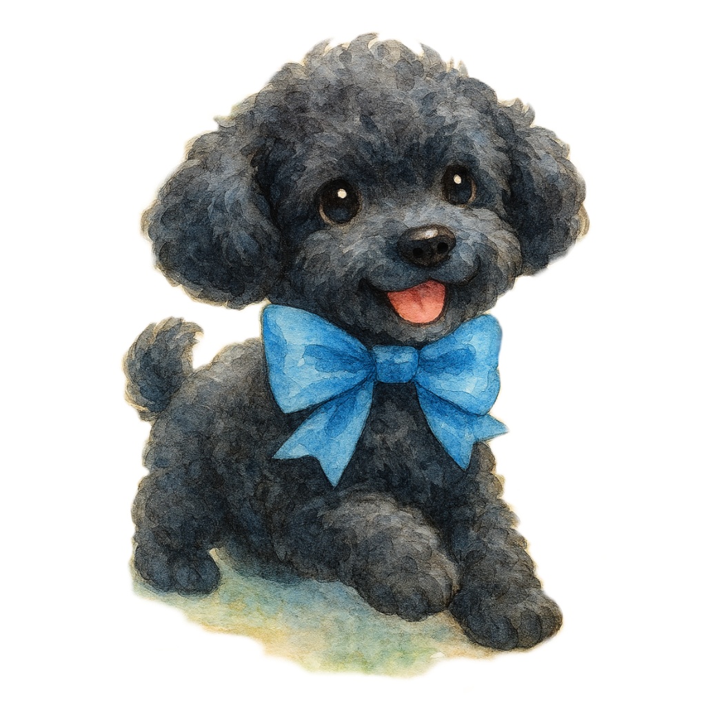 ふわもこトイプードルのClipArt 12点