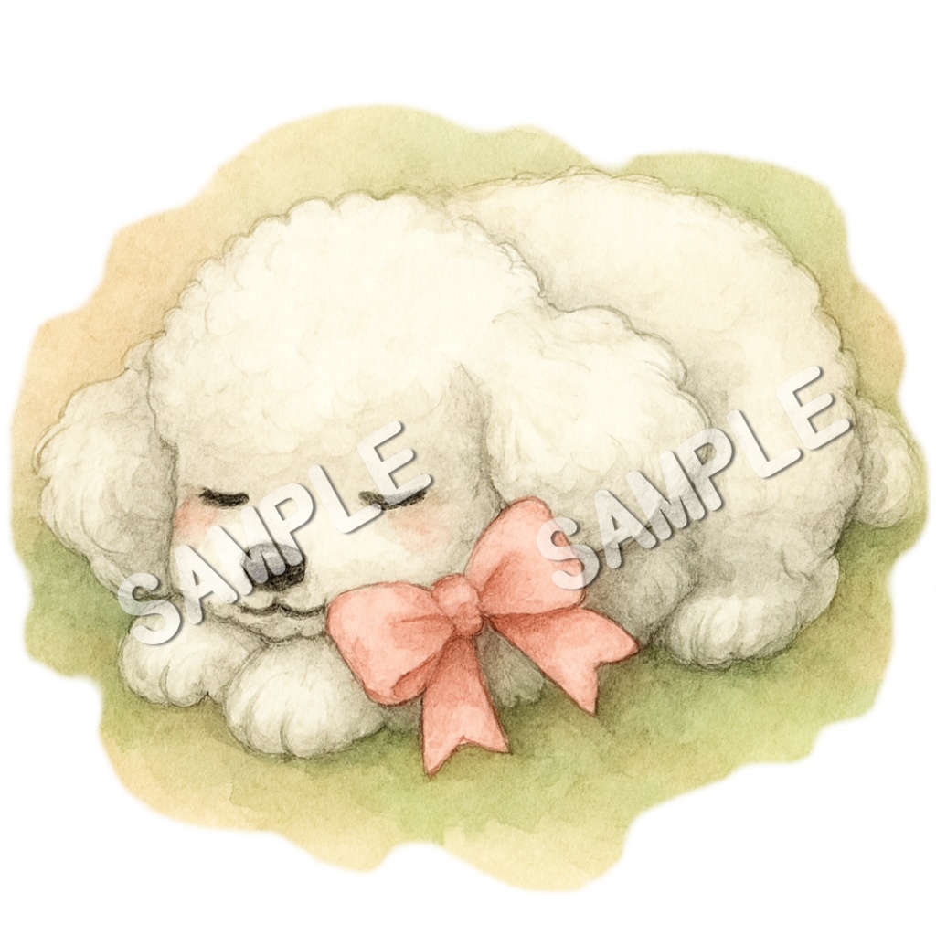 ふわもこトイプードルのClipArt 12点