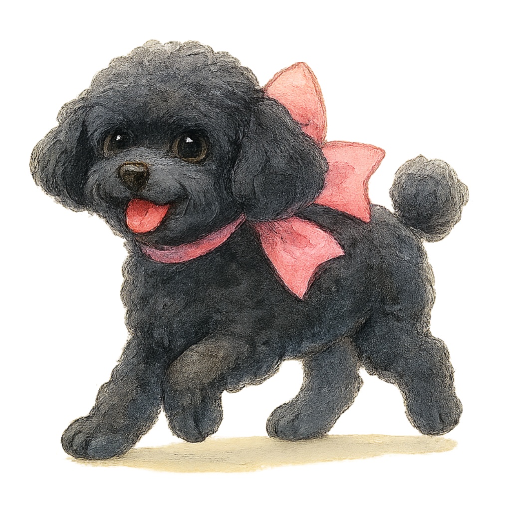 ふわもこトイプードルのClipArt 12点