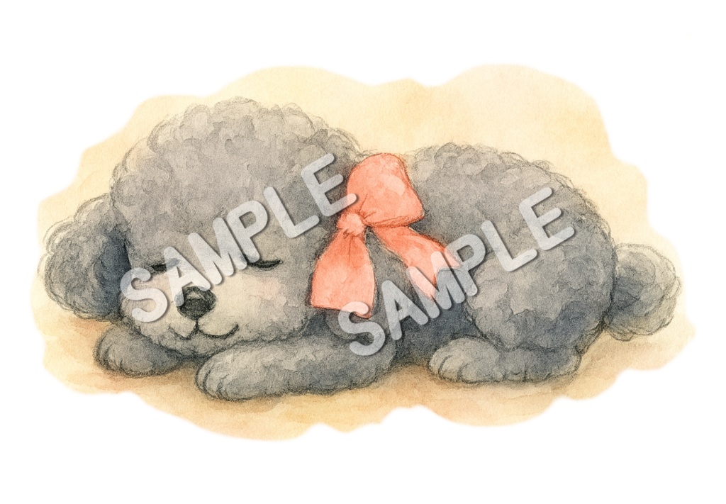 ふわもこトイプードルのClipArt 12点