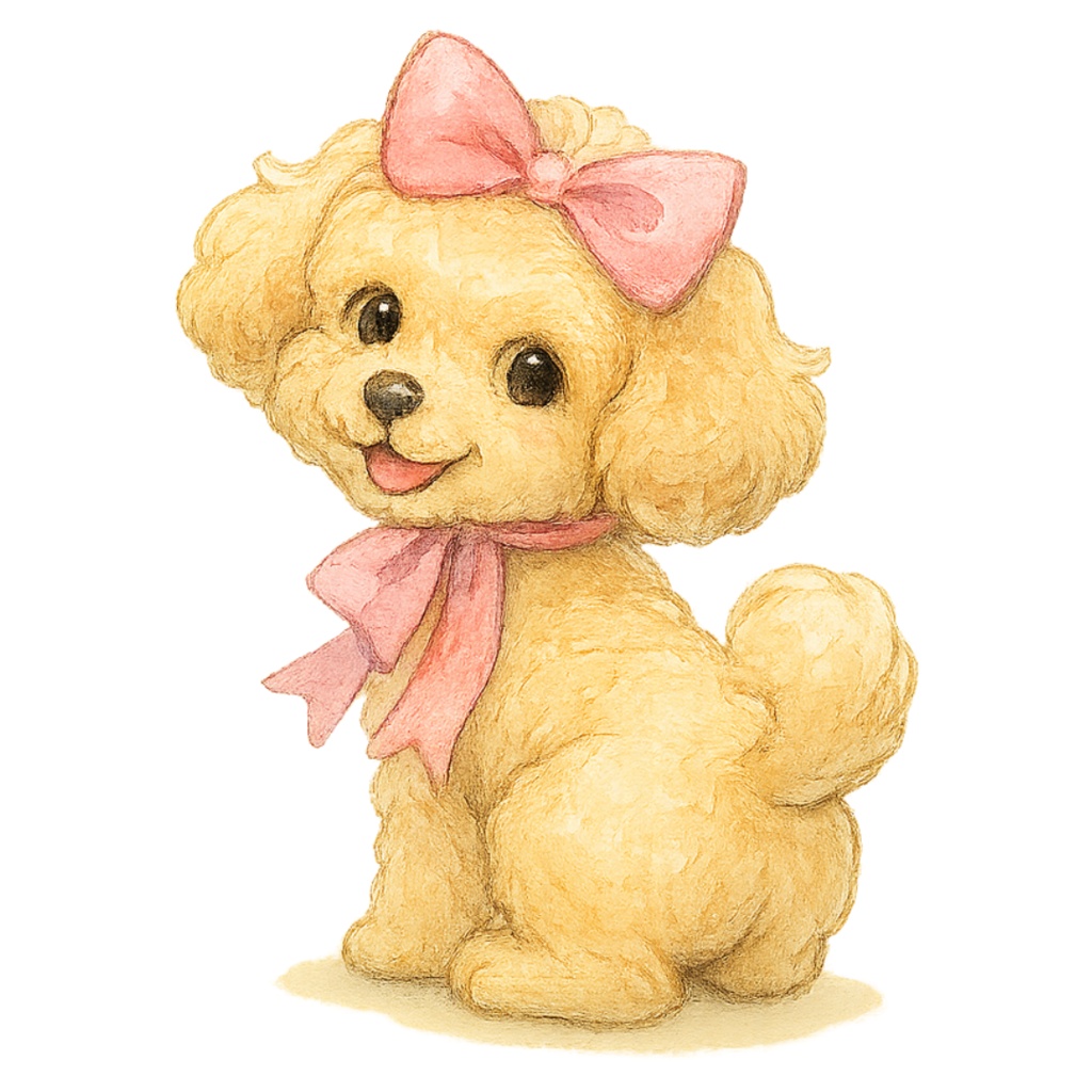 ふわもこトイプードルのClipArt 12点