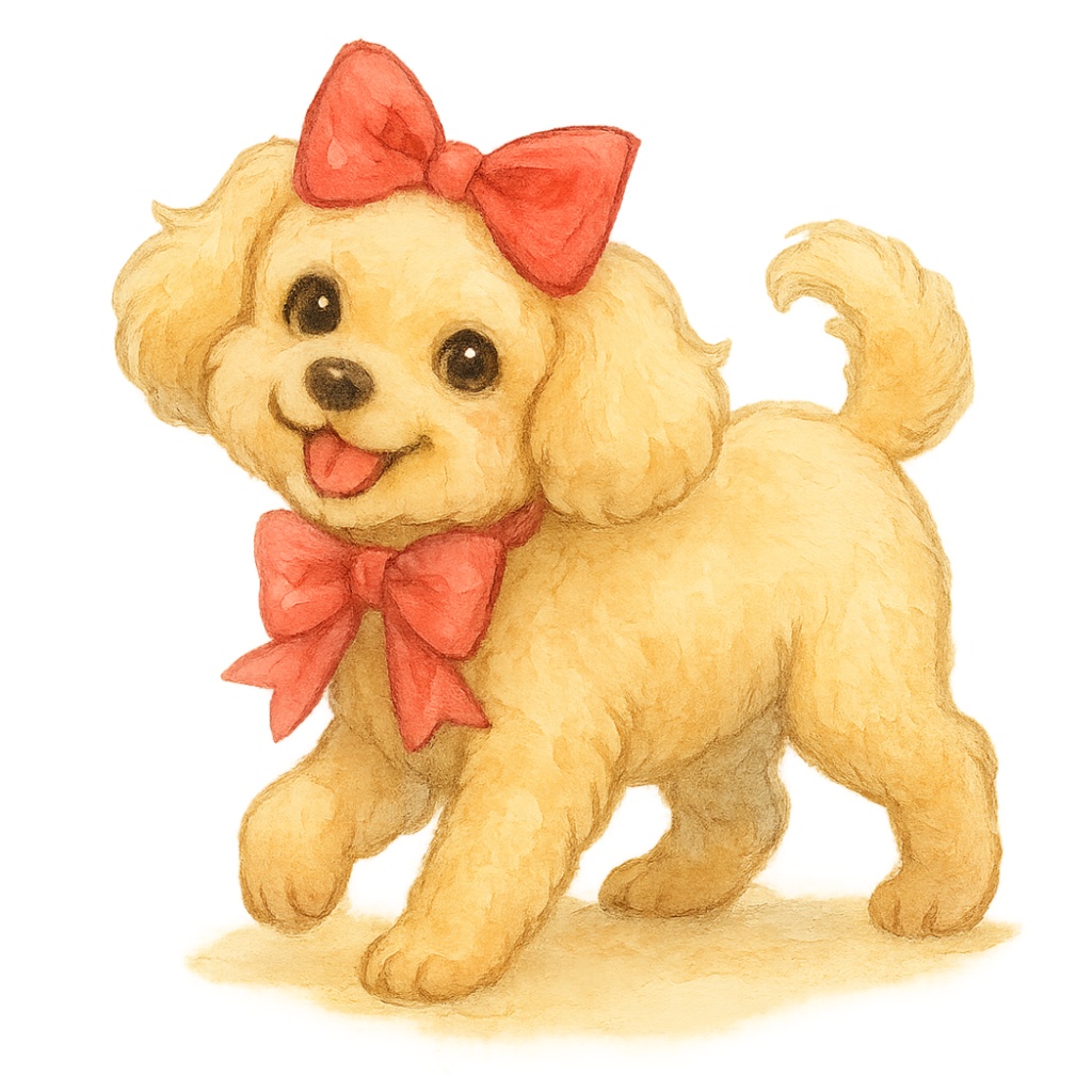 ふわもこトイプードルのClipArt 12点