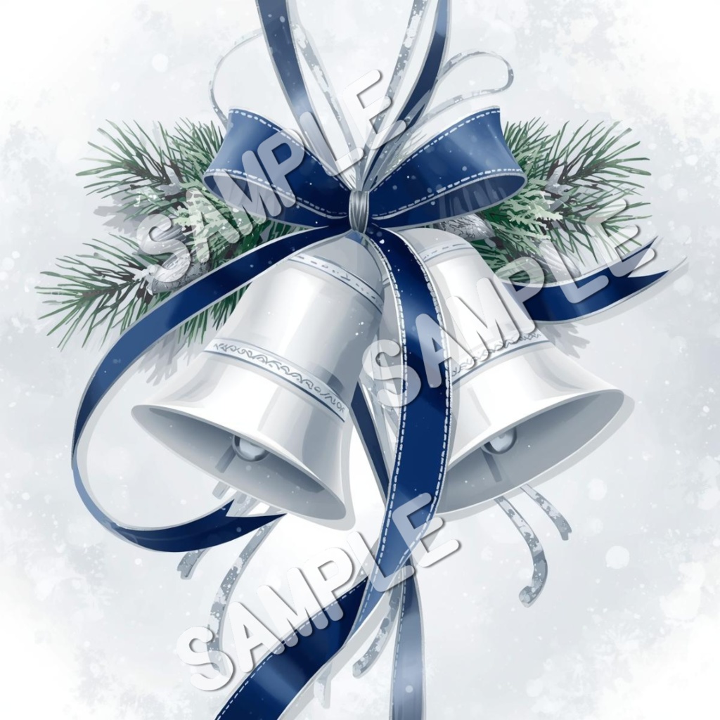 紺色ベースクリスマスのClipArt