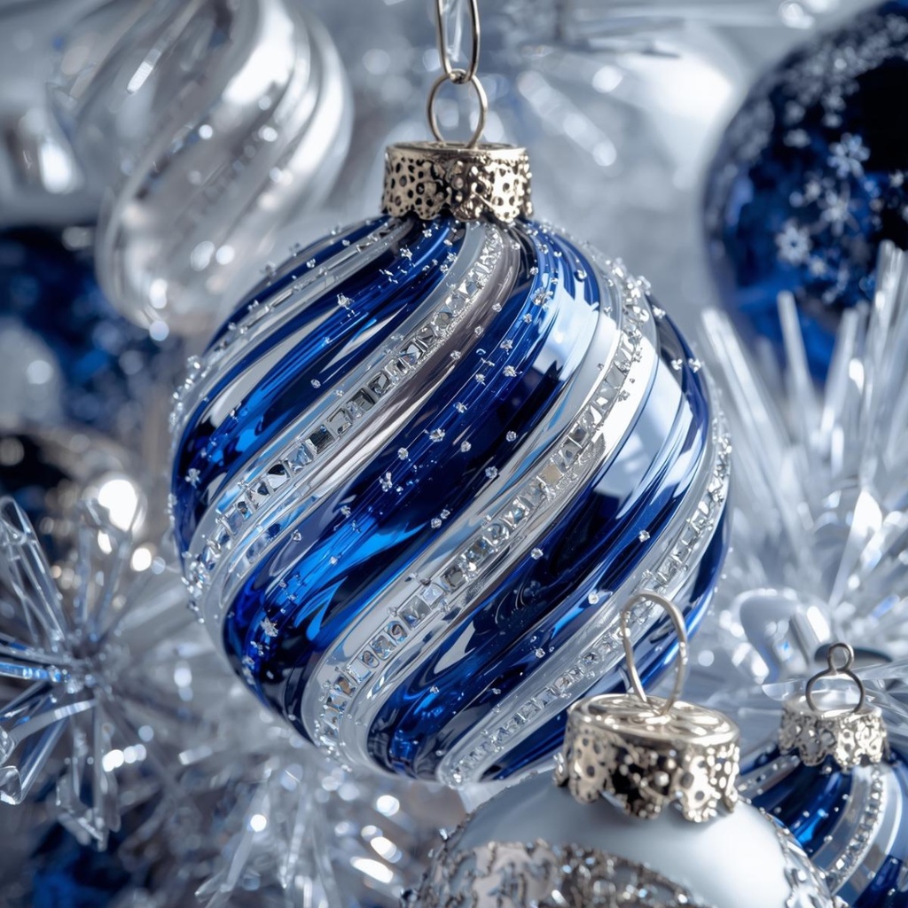 紺色ベースクリスマスのClipArt